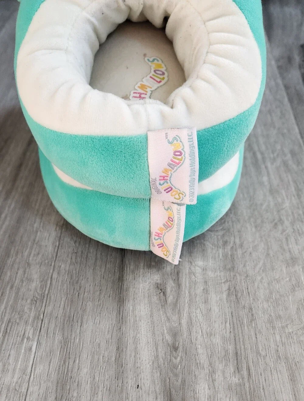 Squishmallows Kids Slippers Teal Plush Koala Kelly Toys Used Size 13-1 EUC